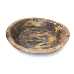 Misa z drewna egzotycznego Brąz 38cm